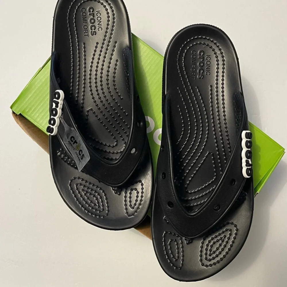 CROCS Black Comfort‎ Slides - Picture 4 of 8